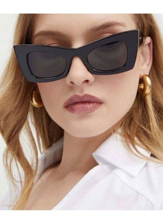 NWT Saint Laurent SL702 001 Black Women Butterfly Sunglasses Authentic main image 8